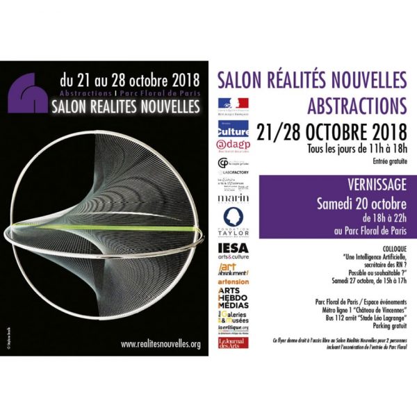 21 octobre – 28 octobre 2018, Réalités nouvelles. Paris