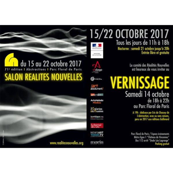 15 octobre – 22 octobre 2017, Réalités nouvelles. Paris