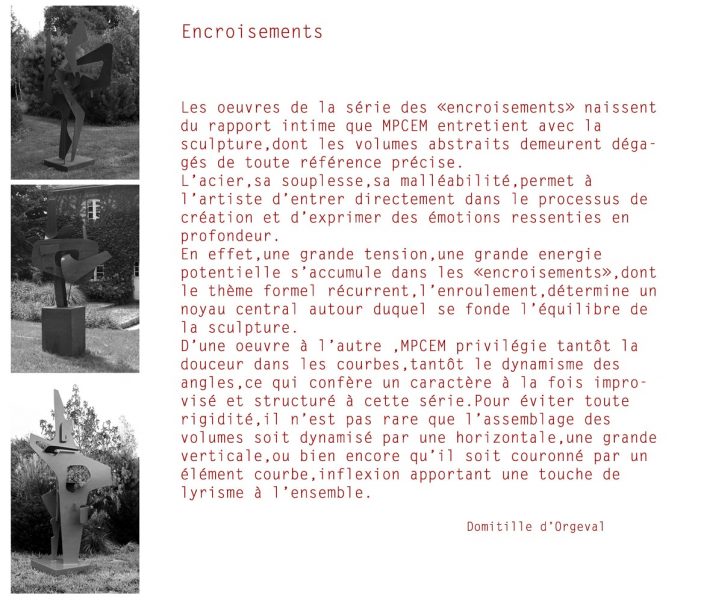 série   « les encroisements »