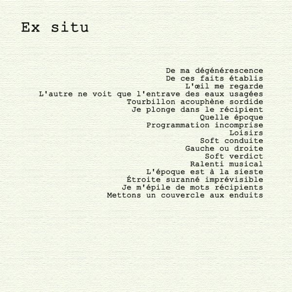 Ex situ