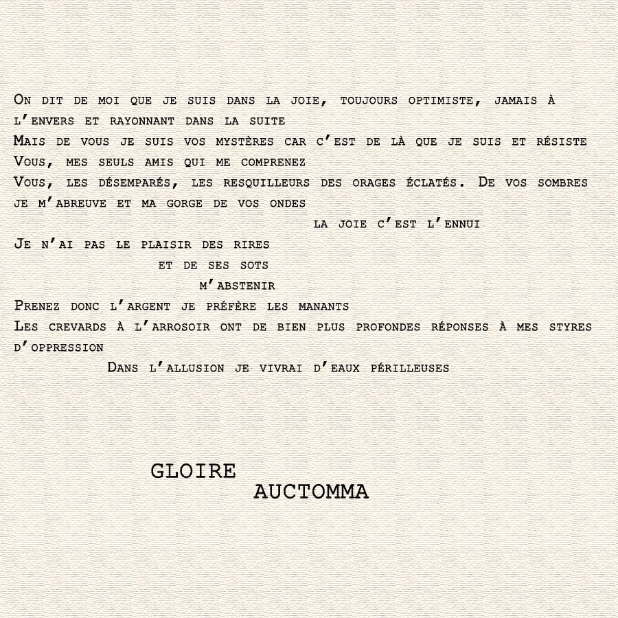 gloire auctomma