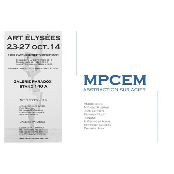 23 octobre – 27 octobre 2014, Art Elysées. Paris