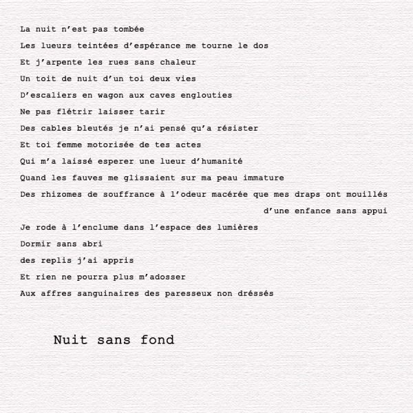 nuit sans fond