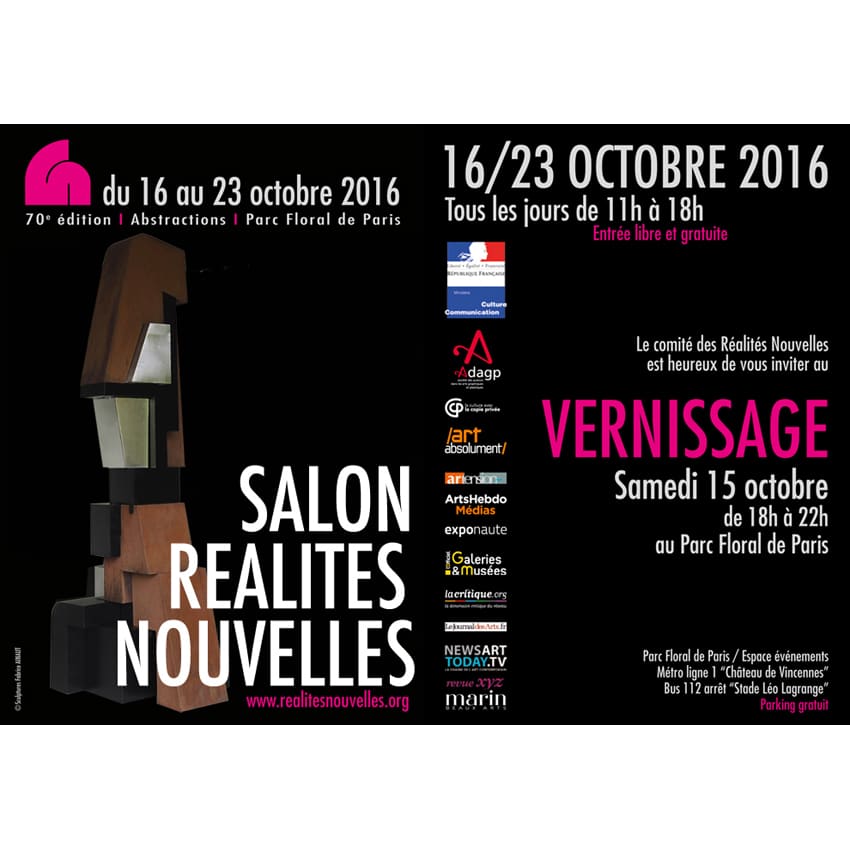 16 octobre – 23 octobre 2016, Realités nouvelles . Paris