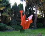 sculpture contemporaine orange