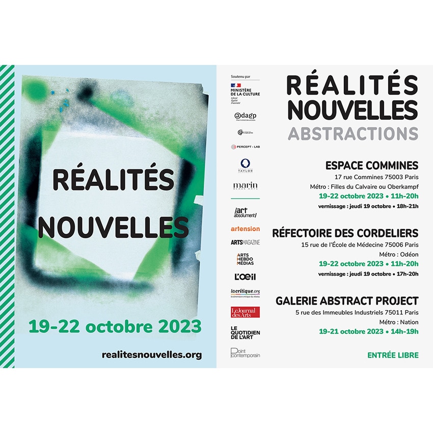 19 OCTOBRE – 22 OCTOBRE 2023, RÉALITÉS NOUVELLES. PARIS